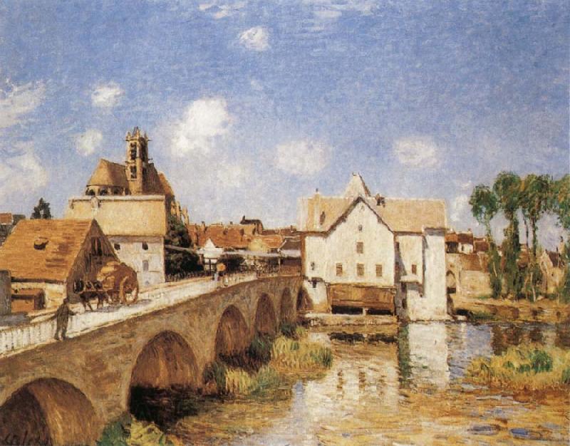 Alfred Sisley The Bridge of Moret Norge oil painting art